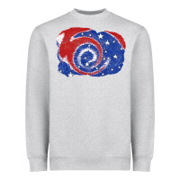 Heather Grey Patriotic tie dye background 4th of july Heavyweight Sweatshirt - CowGirlArtShop
