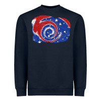 Navy Patriotic tie dye background 4th of july Heavyweight Sweatshirt - CowGirlArtShop