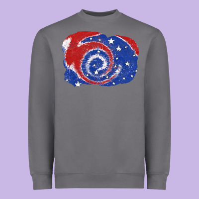 Patriotic Tie Dye Background 4th Of July Heavyweight Sweatshirt Designed By Cowgirlartshop