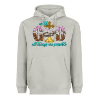 Moon Dust with god all things are possible Heavyweight Hoodie - NancyCooperArtShop