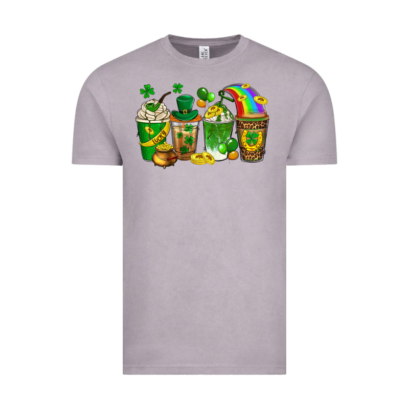 St. Patricks Day Coffee Drinks Vintage Tee by Neo Western | Teevron