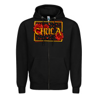 Black Spanish chula with roses Zipper Hoodie - Jasminsmagicworld