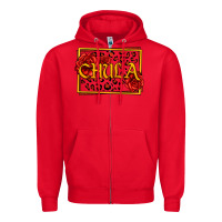 Red Spanish chula with roses Zipper Hoodie - Jasminsmagicworld