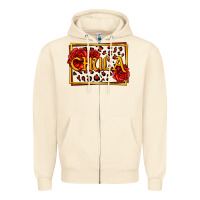 Sandshell Spanish chula with roses Zipper Hoodie - Jasminsmagicworld