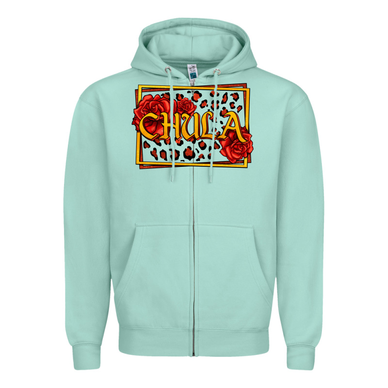 Spanish Chula With Roses Zipper Hoodie by Jasminsmagicworld | Teevron