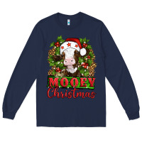 Navy Mooey christmas Long Sleeve Tee - Artiststas