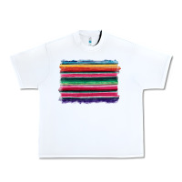 White serape Urban Heavy Tee - BarkalooDesign