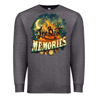 Charcoal Heather camping the best memories Premium Sweatshirt - NancyCooperArtShop