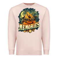 Pale Pink camping the best memories Premium Sweatshirt - NancyCooperArtShop