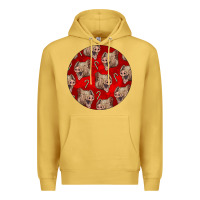 Antique Gold christmas pig Premium Hoodie - LillyAllenDesigns