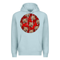 Blue Mist christmas pig Premium Hoodie - LillyAllenDesigns