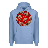Colony Blue christmas pig Premium Hoodie - LillyAllenDesigns