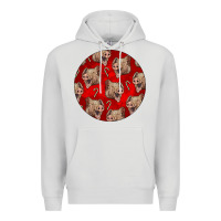 Dove Grey christmas pig Premium Hoodie - LillyAllenDesigns