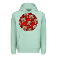 Seafoam christmas pig Premium Hoodie - LillyAllenDesigns