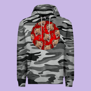 Christmas Pig Premium Hoodie Designed By Lillyallendesigns