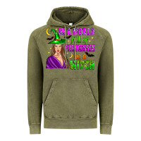 Vintage Olive in a world full of princesses be a witch Vintage Hoodie - Zillion Design Studio