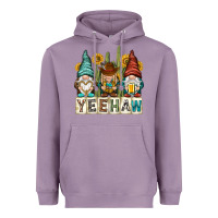 Lavender yeehaw with gnomies Heavyweight Hoodie - NancyCooperArtShop