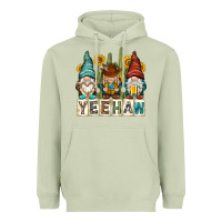 Matcha yeehaw with gnomies Heavyweight Hoodie - NancyCooperArtShop