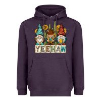 Plum yeehaw with gnomies Heavyweight Hoodie - NancyCooperArtShop