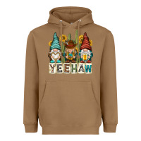 Toasted Coconut yeehaw with gnomies Heavyweight Hoodie - NancyCooperArtShop