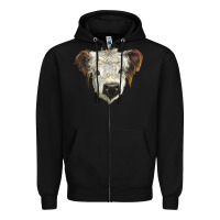 Black white calf scottish Zipper Hoodie - BarkalooDesign