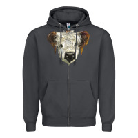 Smoke white calf scottish Zipper Hoodie - BarkalooDesign