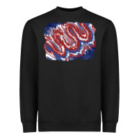 Black Patriotic tie dye background Heavyweight Sweatshirt - CowGirlArtShop