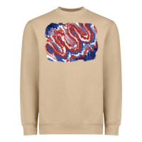 Mushroom Patriotic tie dye background Heavyweight Sweatshirt - CowGirlArtShop