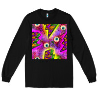 Black halloween thunders seamless pattern Long Sleeve Tee - BundleAndBundleShop