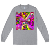 Heather Grey halloween thunders seamless pattern Long Sleeve Tee - BundleAndBundleShop