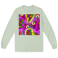 Matcha halloween thunders seamless pattern Long Sleeve Tee - BundleAndBundleShop