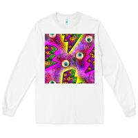 White halloween thunders seamless pattern Long Sleeve Tee - BundleAndBundleShop