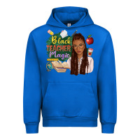 Cobalt black teacher magic with afro Urban Hoodie - NancyCooperArtShop