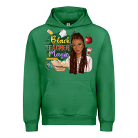 Emerald black teacher magic with afro Urban Hoodie - NancyCooperArtShop