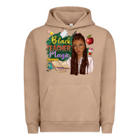 Pigment Burro black teacher magic with afro Urban Hoodie - NancyCooperArtShop