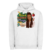 Pigment Lunar Rock black teacher magic with afro Urban Hoodie - NancyCooperArtShop