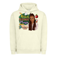 Pigment Pistachio black teacher magic with afro Urban Hoodie - NancyCooperArtShop