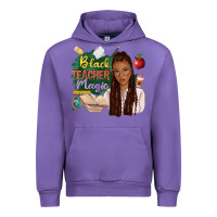 Tulip black teacher magic with afro Urban Hoodie - NancyCooperArtShop