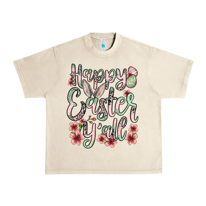 Easter Day Happy Easter Y'all Urban Heavy Tee by OliviaCreatesArt | Teevron