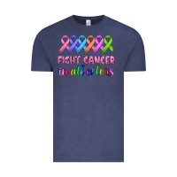 Vintage Denim fight cancer in all colors Vintage Tee - HRA Design Shop