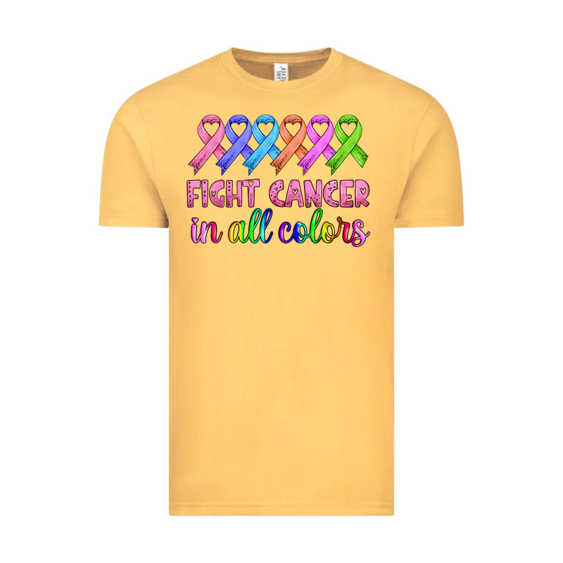 Fight Cancer In All Colors Vintage Tee by HRA Design Shop | Teevron