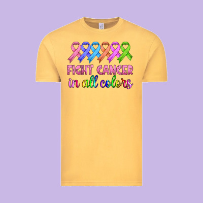 Fight Cancer In All Colors Vintage Tee Designed By Hra Design Shop