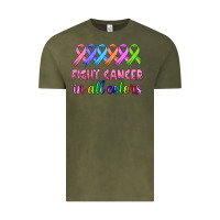 Vintage Olive fight cancer in all colors Vintage Tee - HRA Design Shop