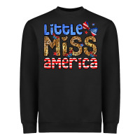 Black Little miss America Heavyweight Sweatshirt - Neo Western