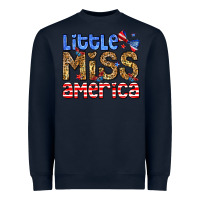 Navy Little miss America Heavyweight Sweatshirt - Neo Western