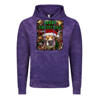 Cloud Purple merry christmas heifer with cowbells Vintage Hoodie - RanaPortraitStore