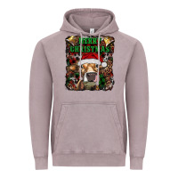 Vintage Zinc merry christmas heifer with cowbells Vintage Hoodie - RanaPortraitStore