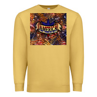 Antique Gold tiger america Premium Sweatshirt - NancyCooperArtShop
