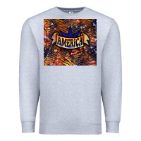 Heather Grey tiger america Premium Sweatshirt - NancyCooperArtShop