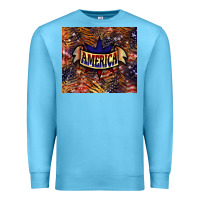 Ocean Blue tiger america Premium Sweatshirt - NancyCooperArtShop